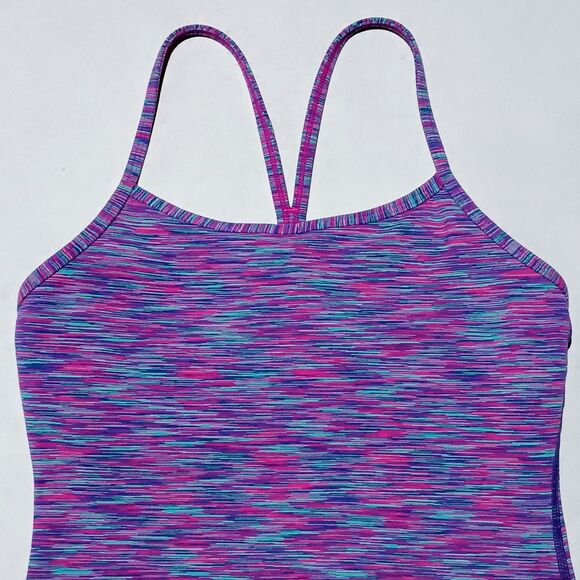 Lululemon Power Y Racerback Tank Top-Size 4-Yoga-Light Support-Wicking-Stretch - Picture 3 of 8